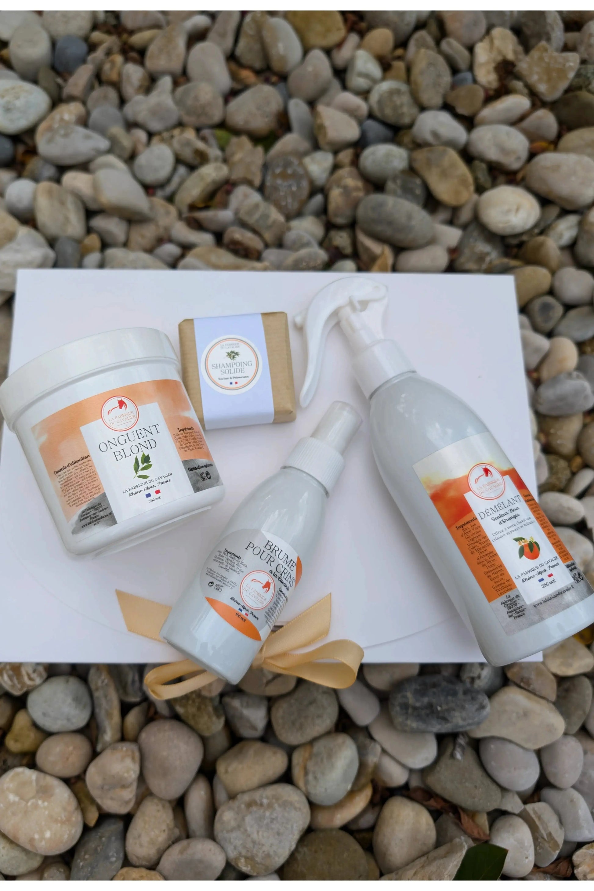 Coffret Découverte – Démêlant + Onguent + Shampoing solide + Brume pour Crins La Fabrique du Cavalier