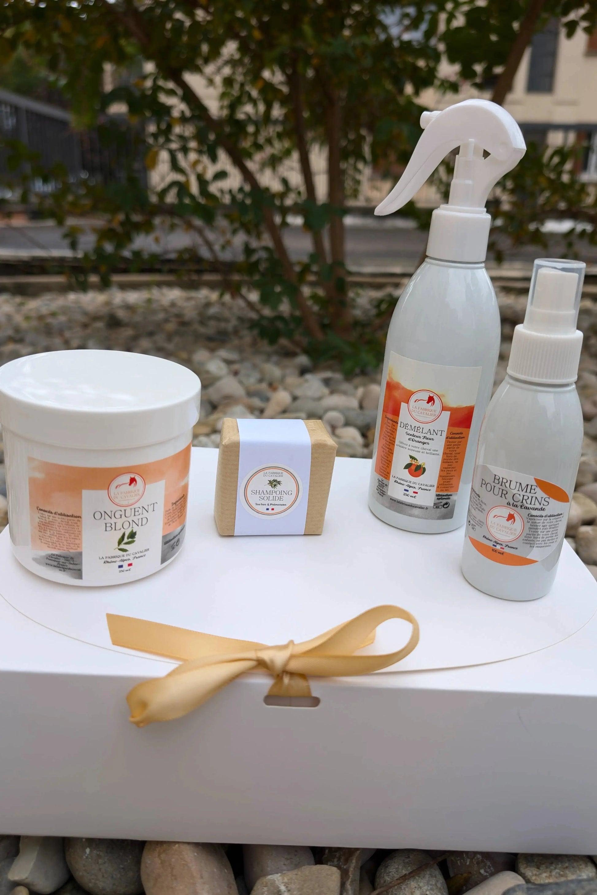 Coffret Découverte – Démêlant + Onguent + Shampoing solide + Brume pour Crins La Fabrique du Cavalier